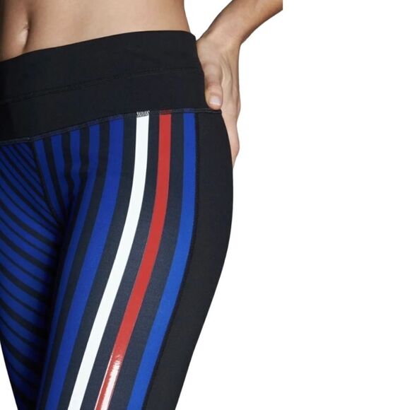 Athleta Sketch Sonar‎ Red White & Blue Leggings Sz S - Picture 3 of 13